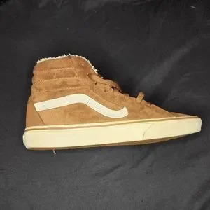 Furry brown vans deals